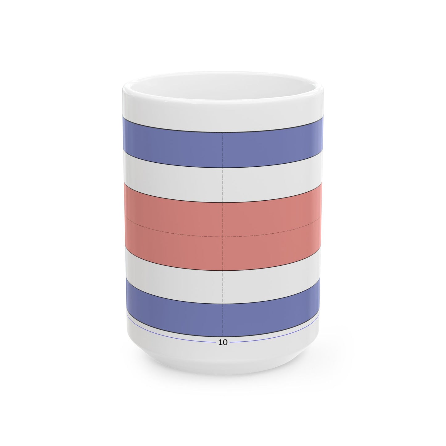 Flag of Costa Rica construction sheet (Costa Rica) White Coffee Mug-15oz-Go Mug Yourself