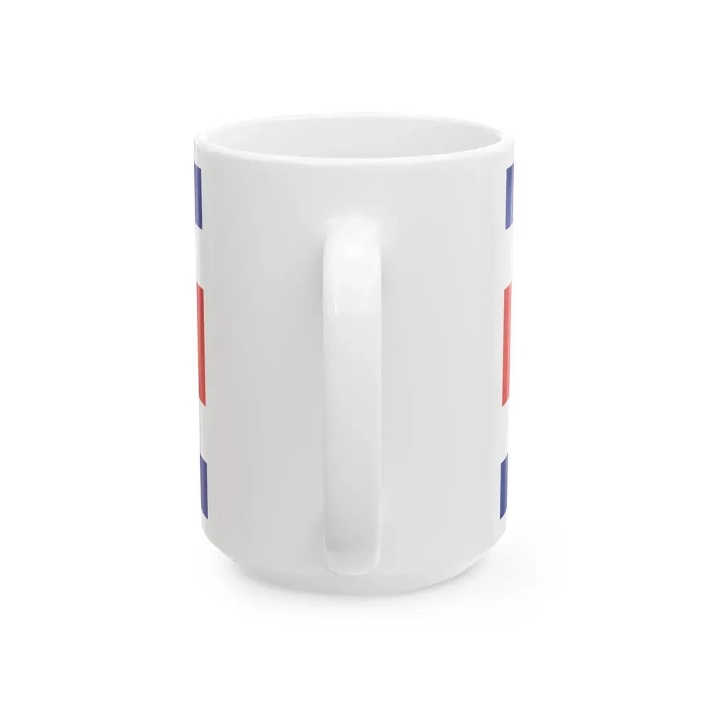 Flag of Costa Rica (Costa Rica) White Coffee Mug - Go Mug Yourself