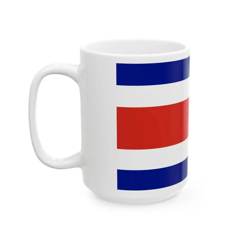 Flag of Costa Rica (Costa Rica) White Coffee Mug - Go Mug Yourself