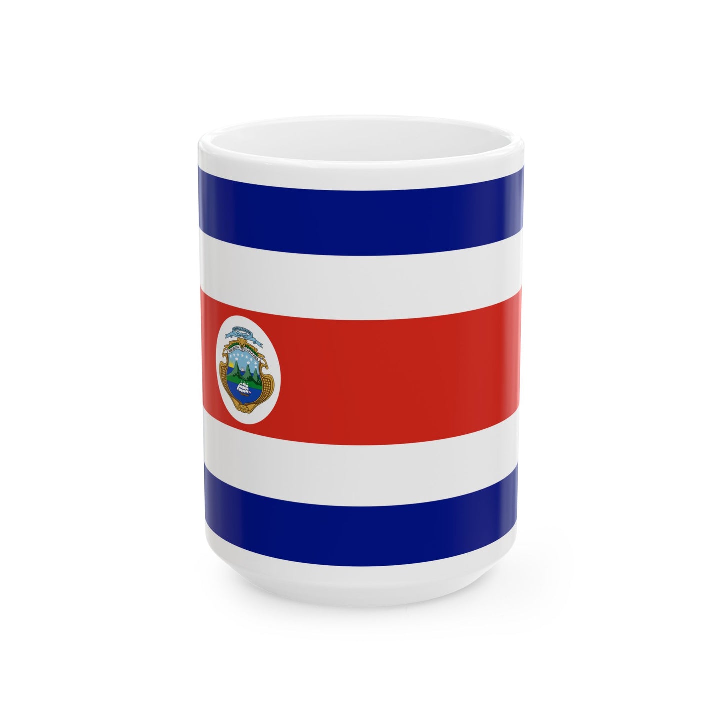 Flag of Costa Rica state 3-2 (Costa Rica) White Coffee Mug-15oz-Go Mug Yourself