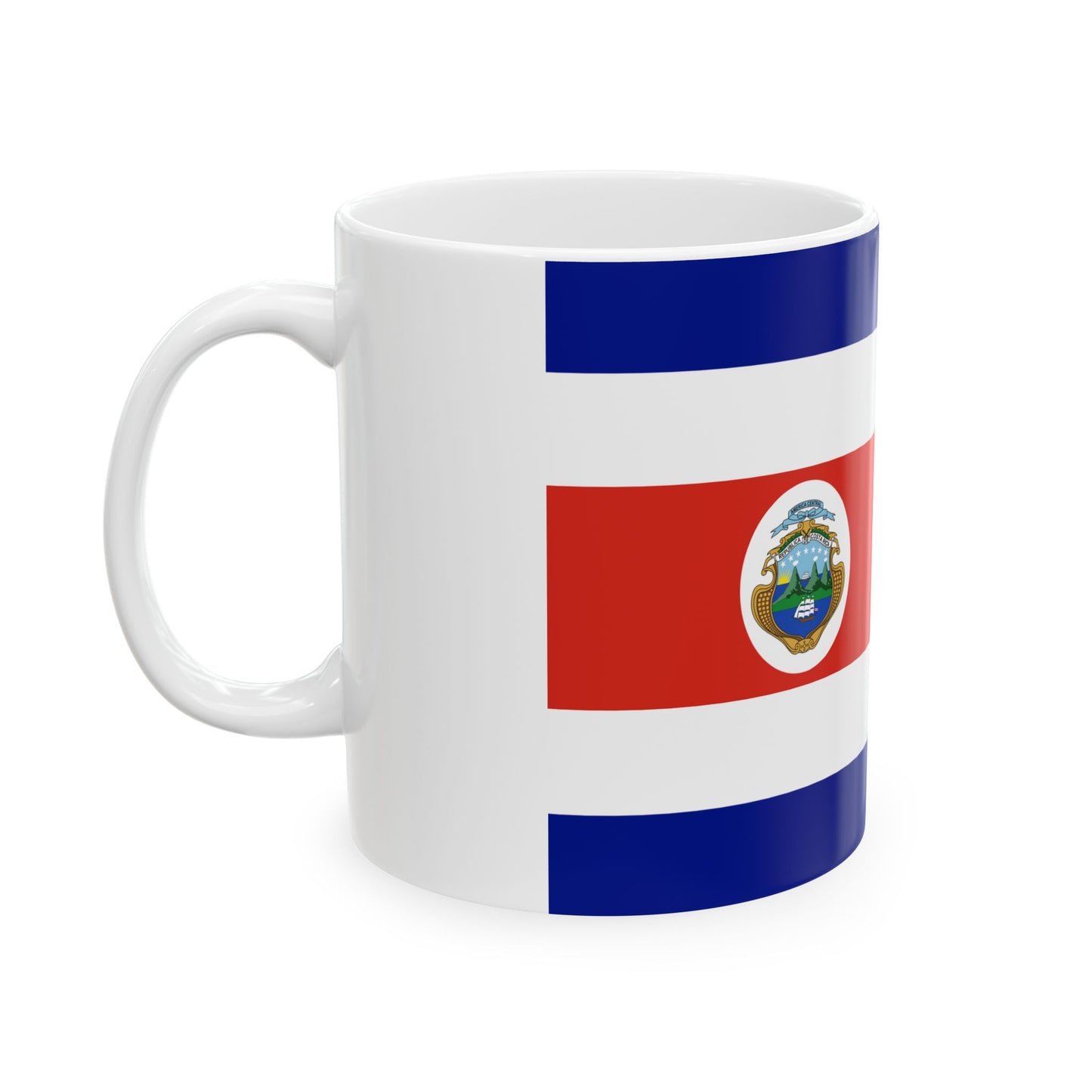 Flag of Costa Rica state 3-2 (Costa Rica) White Coffee Mug-Go Mug Yourself