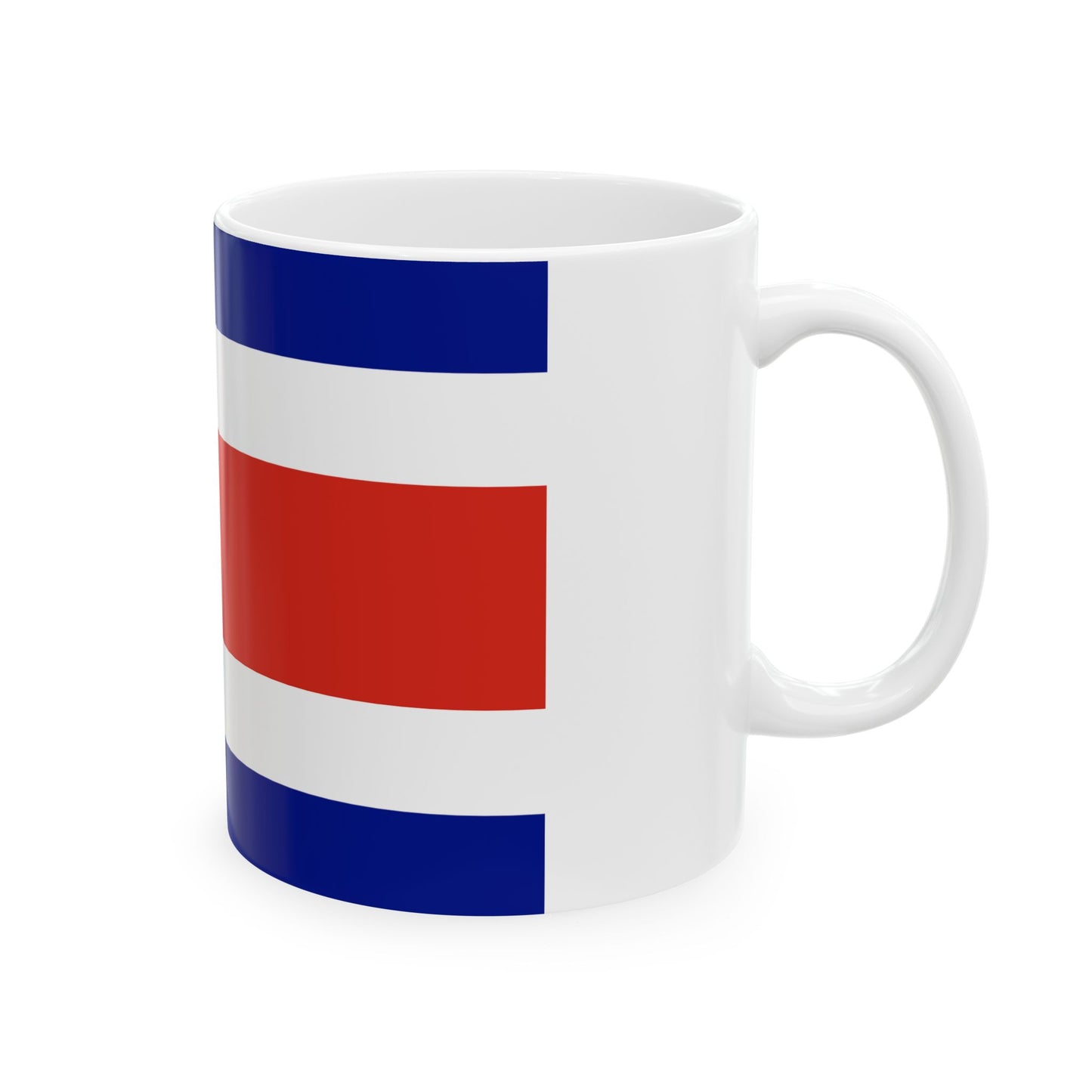 Flag of Costa Rica state 3-2 (Costa Rica) White Coffee Mug-Go Mug Yourself