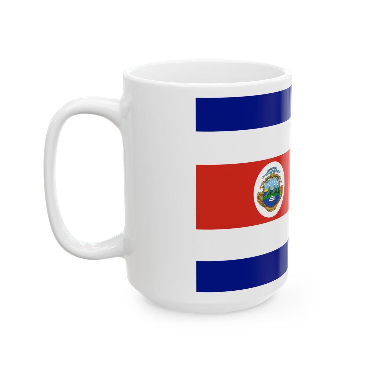Flag of Costa Rica state 3-2 (Costa Rica) White Coffee Mug-Go Mug Yourself