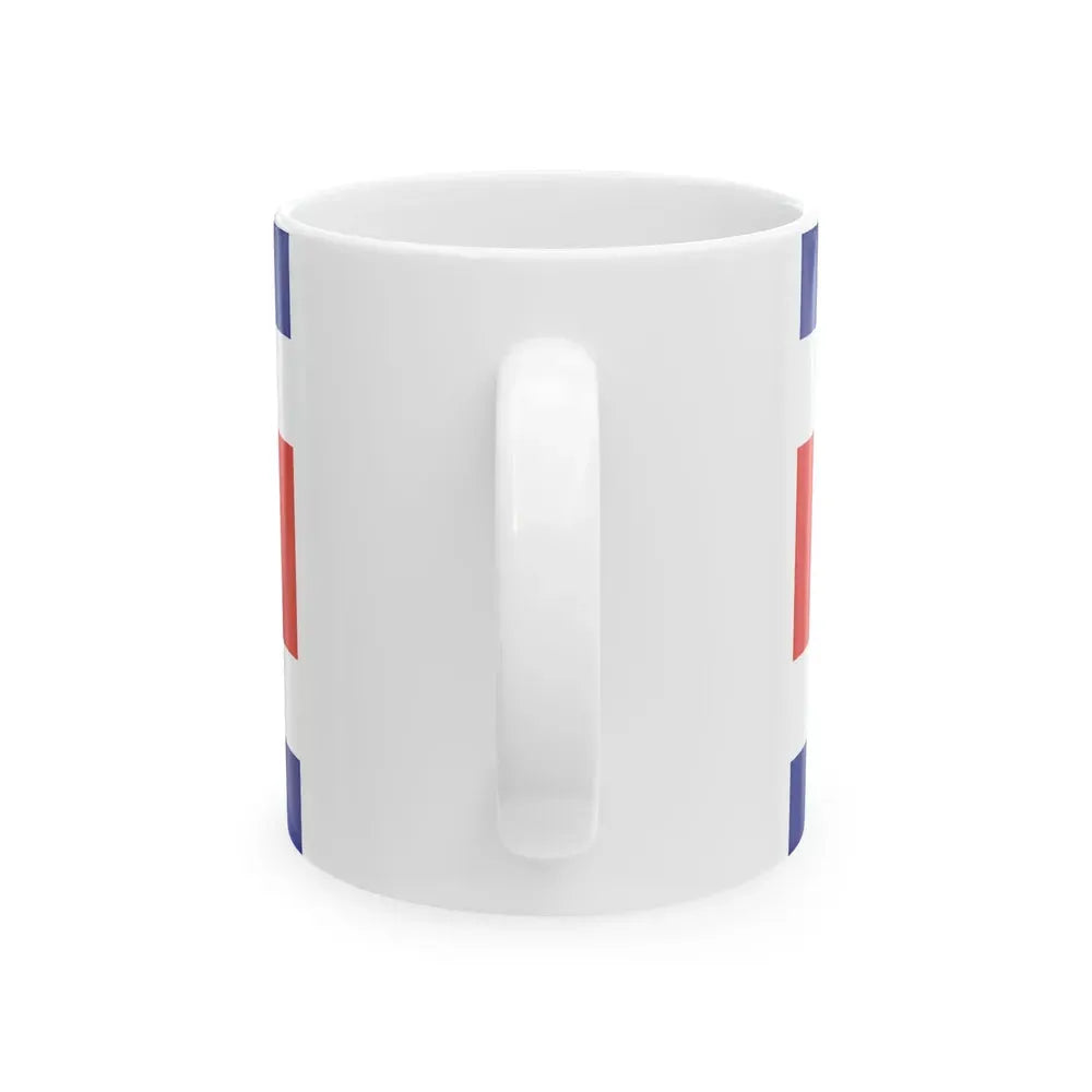Flag of Costa Rica state (Costa Rica) White Coffee Mug - Go Mug Yourself