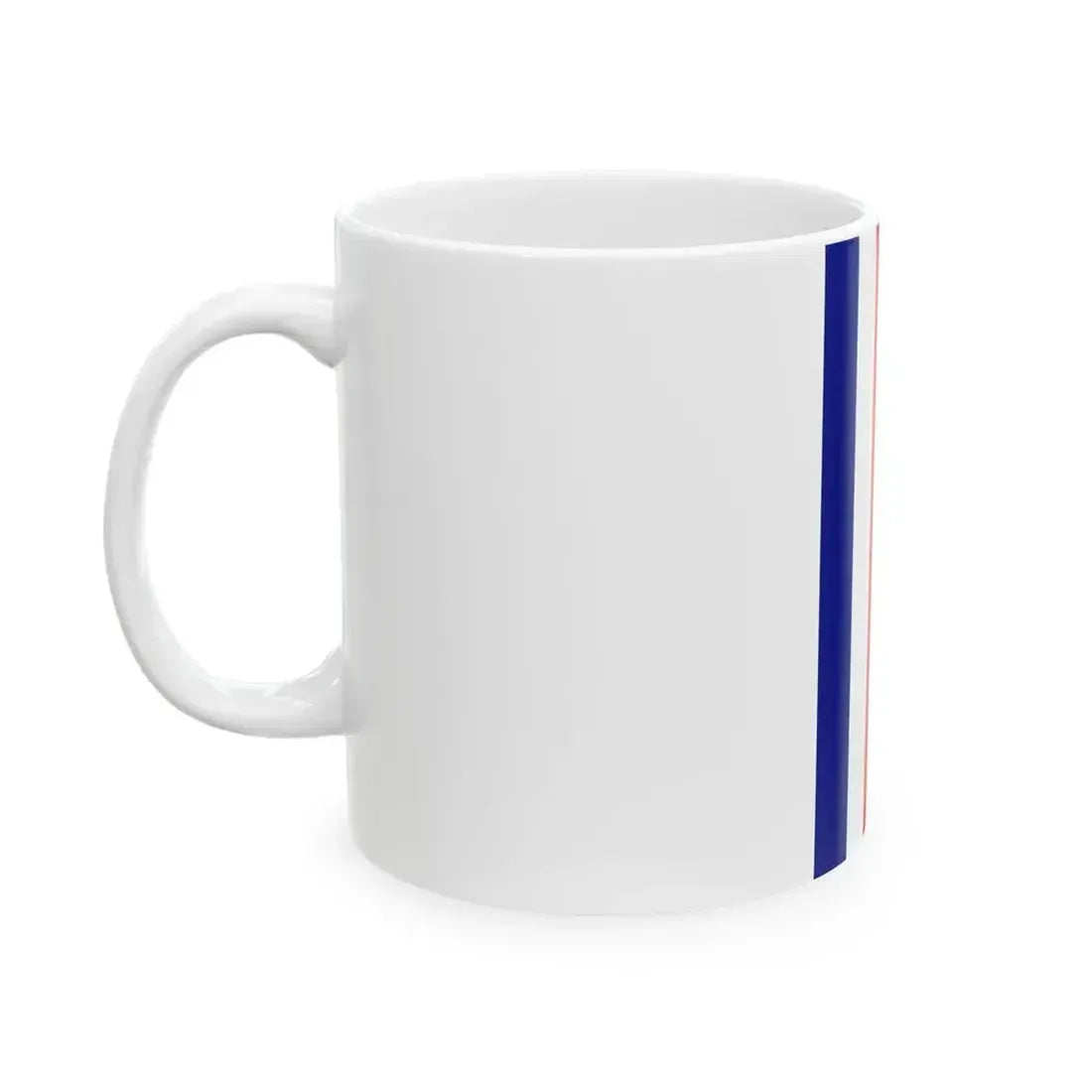 Flag of Costa Rica vertical (Costa Rica) White Coffee Mug - Go Mug Yourself
