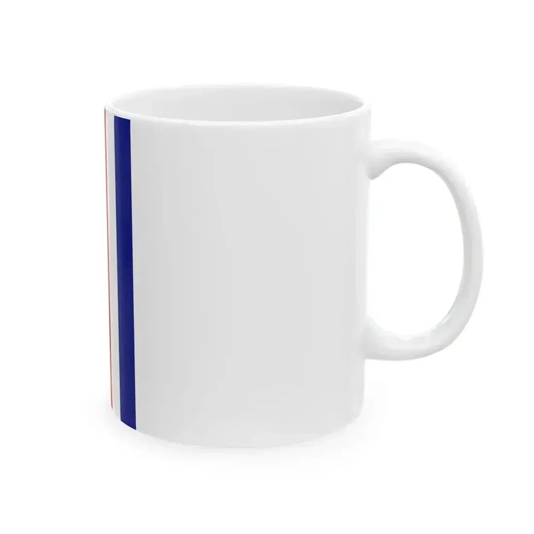 Flag of Costa Rica vertical (Costa Rica) White Coffee Mug - Go Mug Yourself