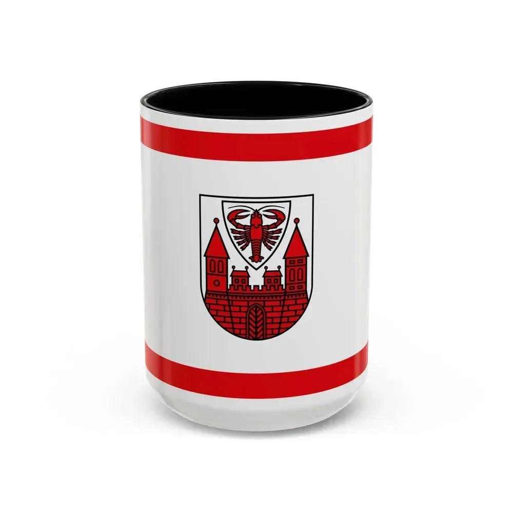 Flag of Cottbus Germany - Accent Coffee Mug 15oz Black - Go Mug Yourself