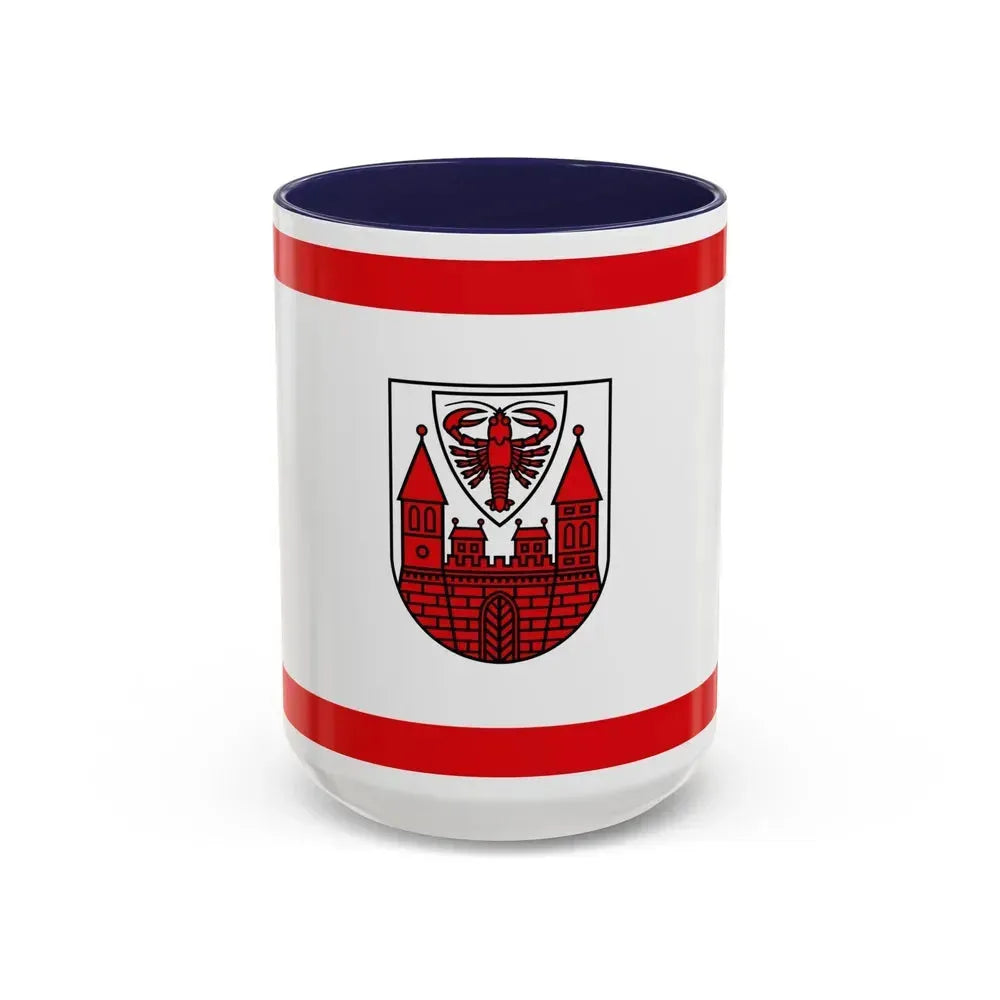 Flag of Cottbus Germany - Accent Coffee Mug 15oz Navy - Go Mug Yourself