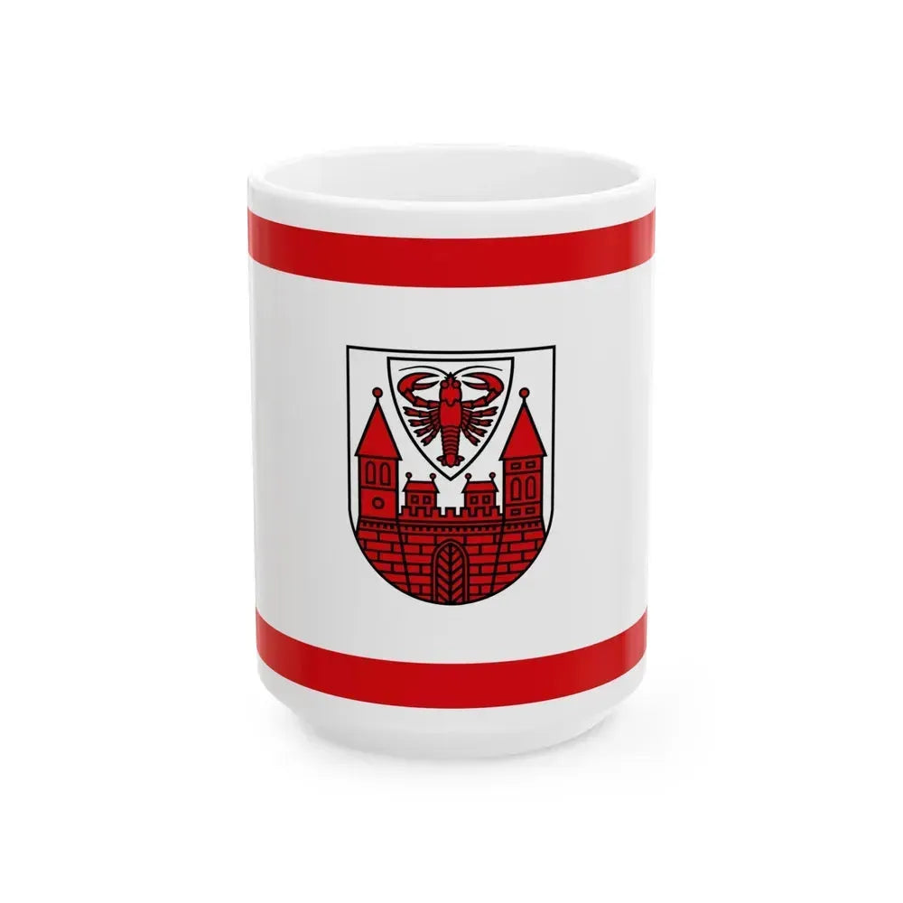 Flag of Cottbus Germany - White Coffee Mug 15oz - Go Mug Yourself