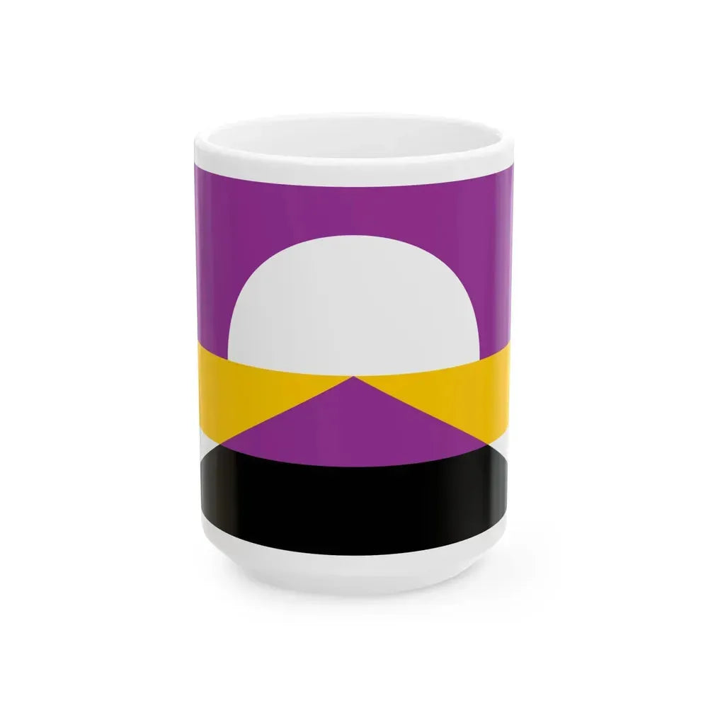 Flag of Countryside Kansas textless (United States) White Coffee Mug 15oz - Go Mug Yourself