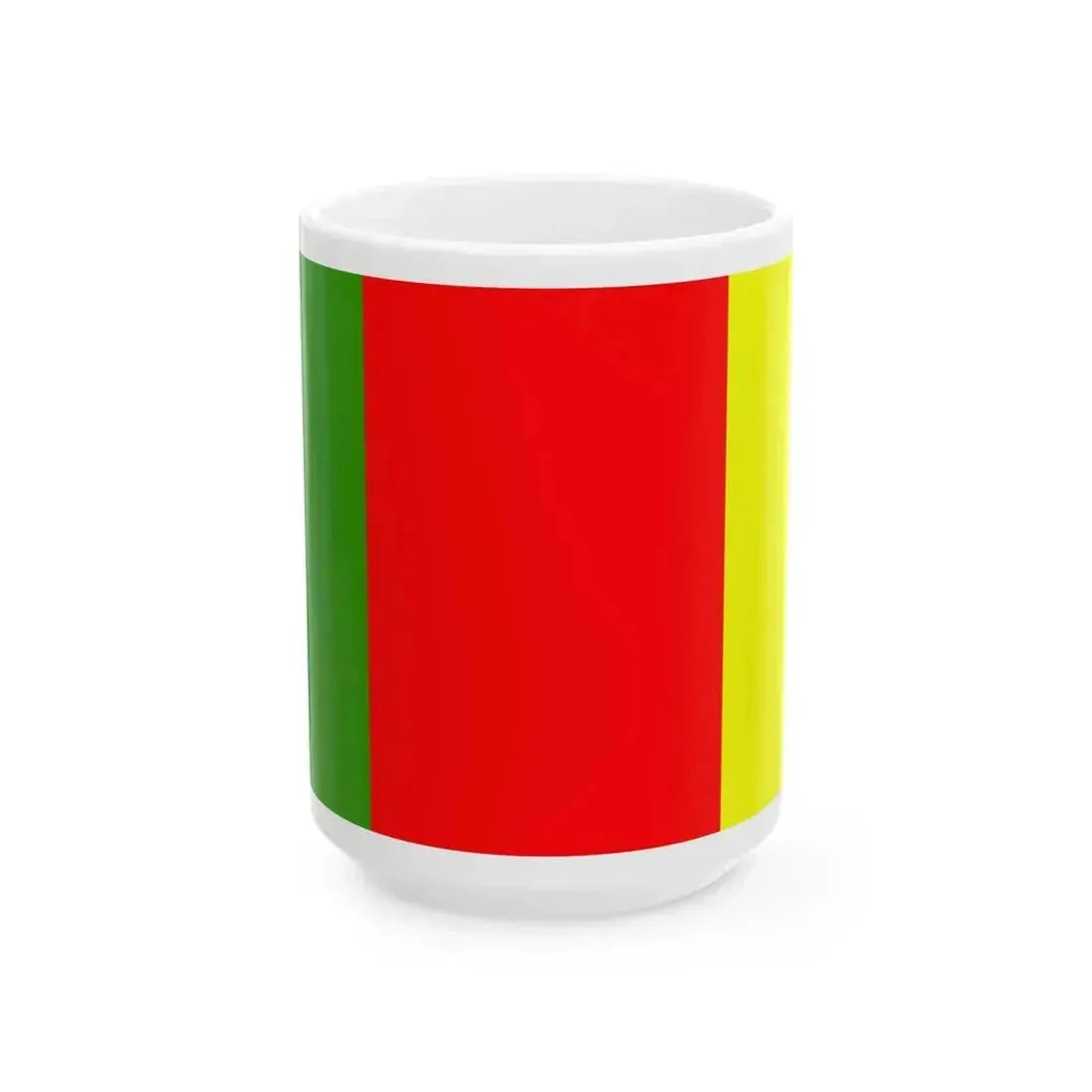 Flag of county Carlow (Ireland) White Coffee Mug 15oz - Go Mug Yourself