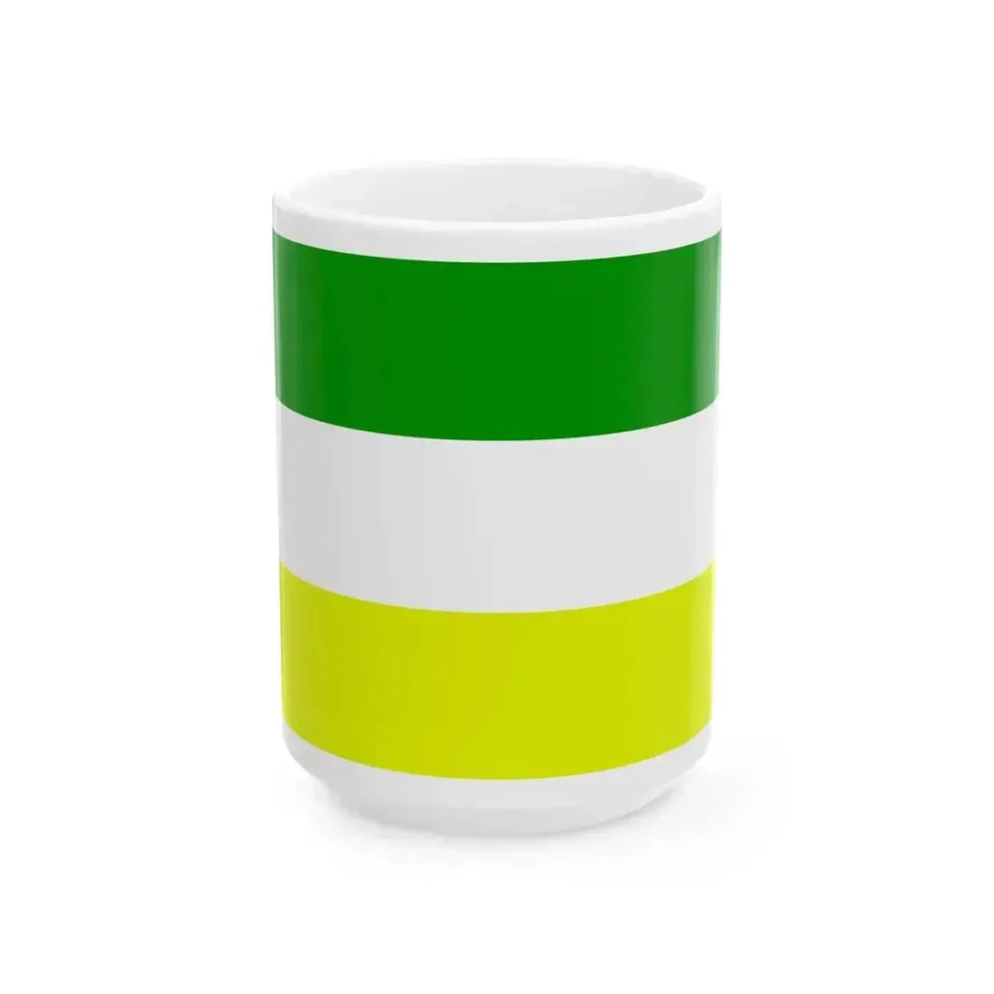 Flag of county Offaly - alternative (Ireland) White Coffee Mug 15oz - Go Mug Yourself