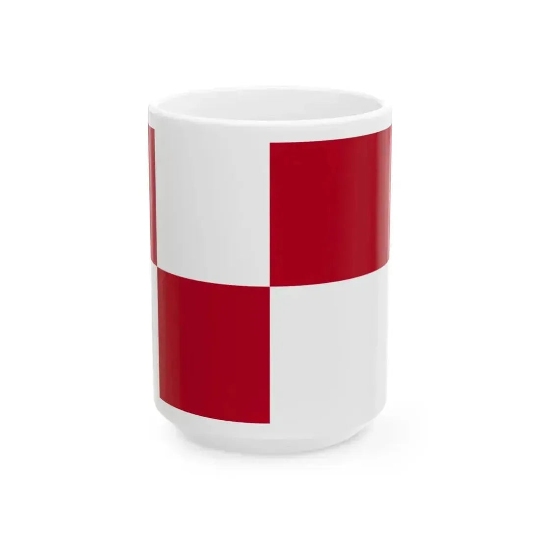 Flag of Courland civil (Latvia) White Coffee Mug 15oz - Go Mug Yourself