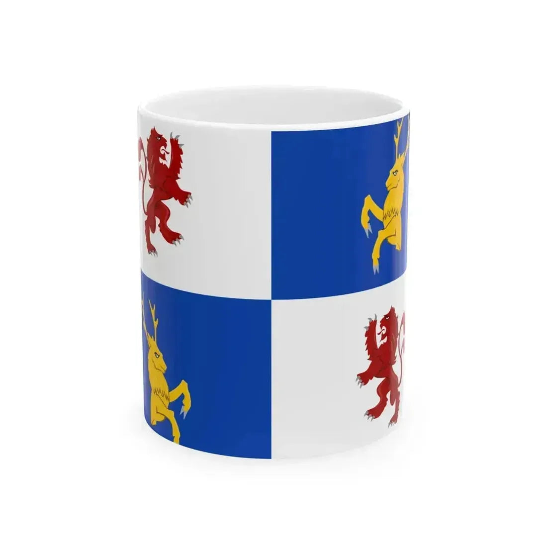 Flag of Courland Empire Total War (Latvia) White Coffee Mug 11oz - Go Mug Yourself