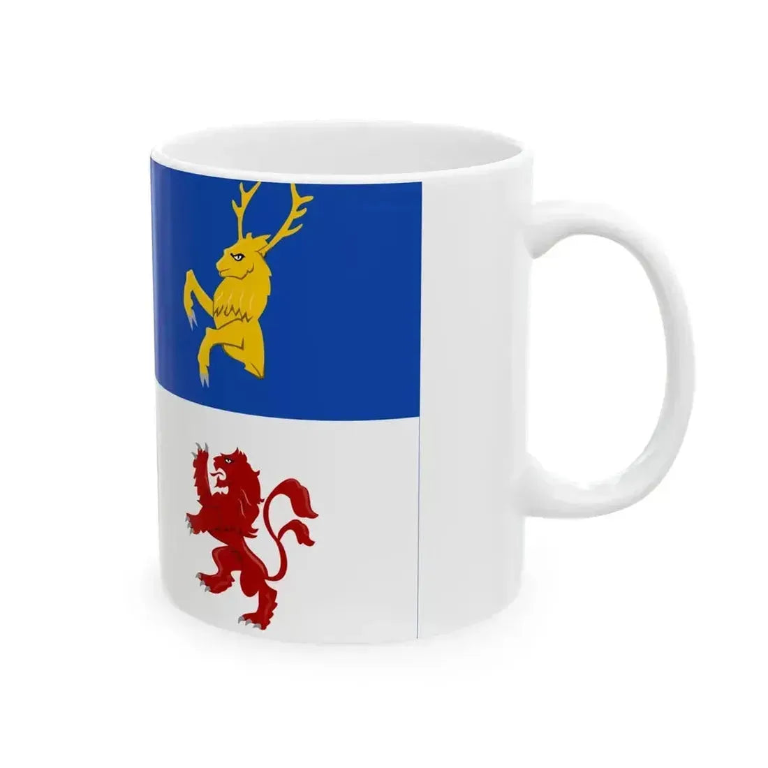 Flag of Courland Empire Total War (Latvia) White Coffee Mug - Go Mug Yourself