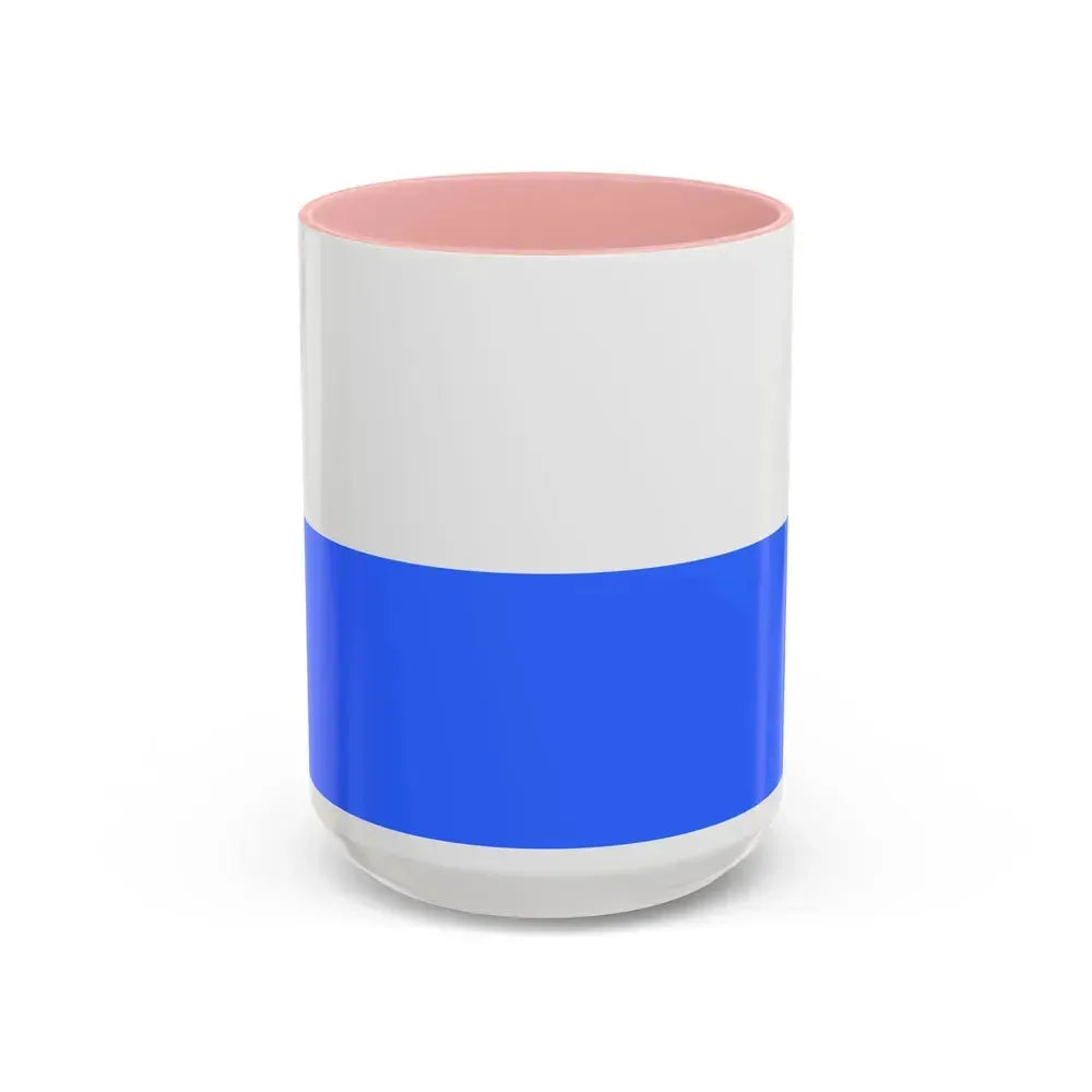 Flag of Cracow Poland - Accent Coffee Mug 15oz Pink - Go Mug Yourself