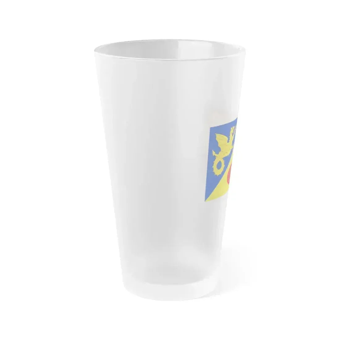 Flag of Craig y Dorth UK - Frosted Pint Glass 16oz - Go Mug Yourself
