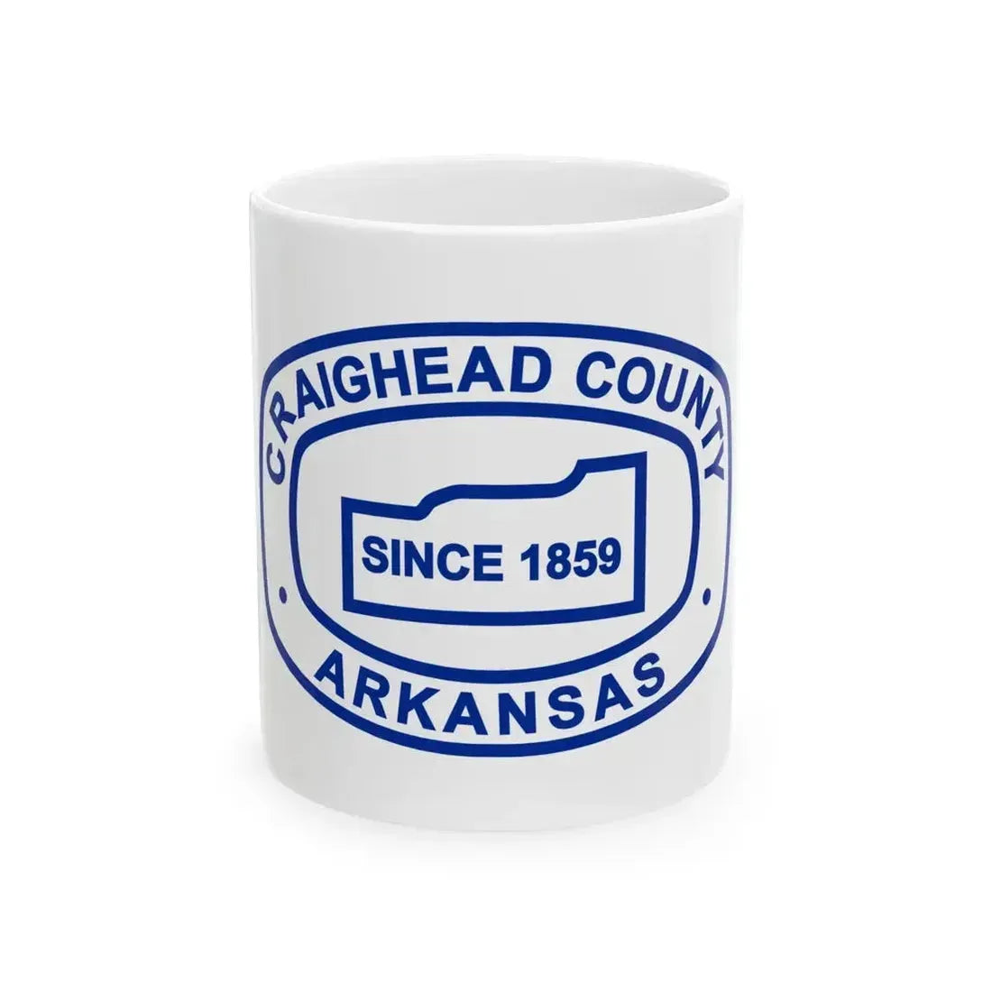 Flag of Craighead County Arkansas (United States) White Coffee Mug 11oz - Go Mug Yourself