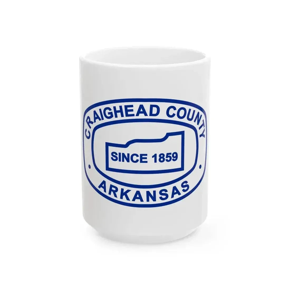Flag of Craighead County Arkansas (United States) White Coffee Mug 15oz - Go Mug Yourself