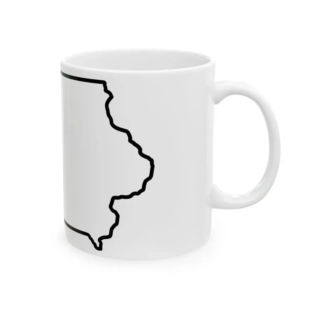 Flag of Crawford County Iowa Sesquicentennial (United States) White Coffee Mug - Go Mug Yourself