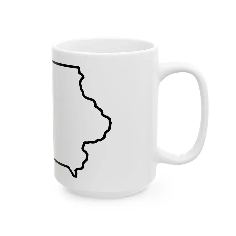 Flag of Crawford County Iowa Sesquicentennial (United States) White Coffee Mug - Go Mug Yourself