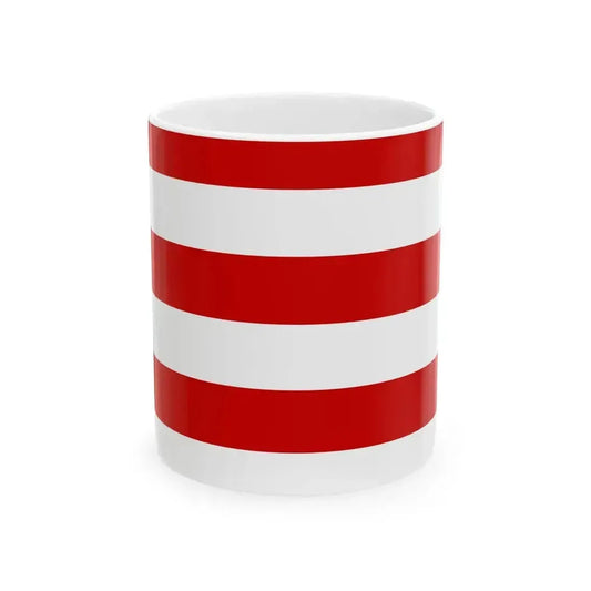 Flag of Cremona (Italy) White Coffee Mug 11oz - Go Mug Yourself