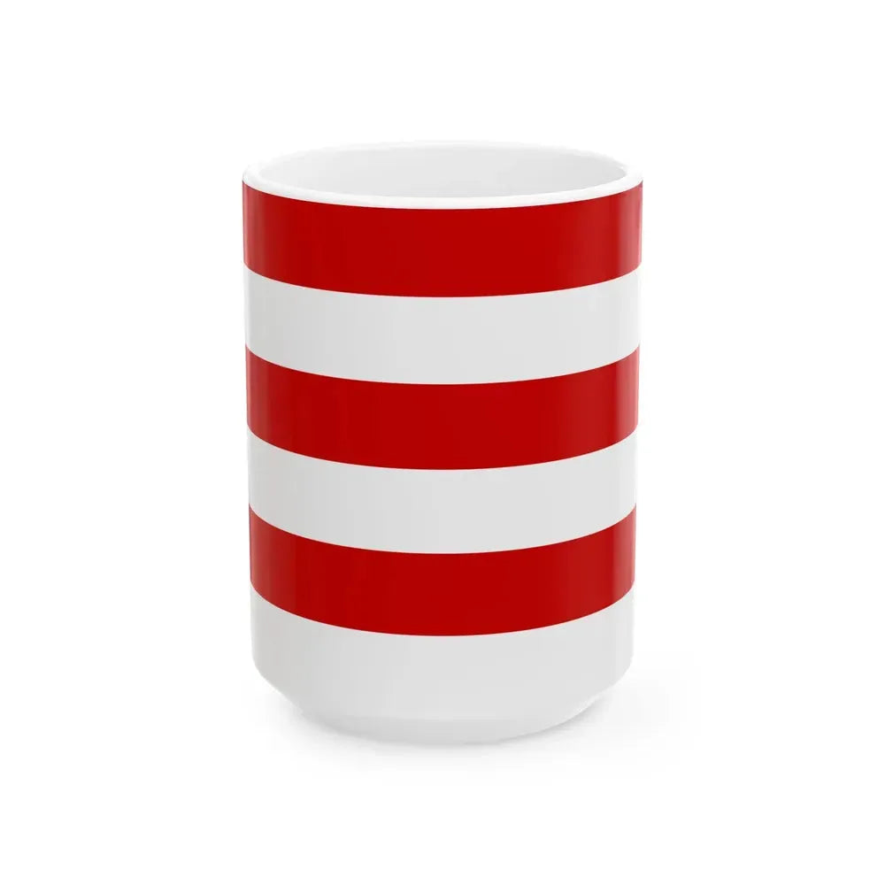 Flag of Cremona (Italy) White Coffee Mug 15oz - Go Mug Yourself