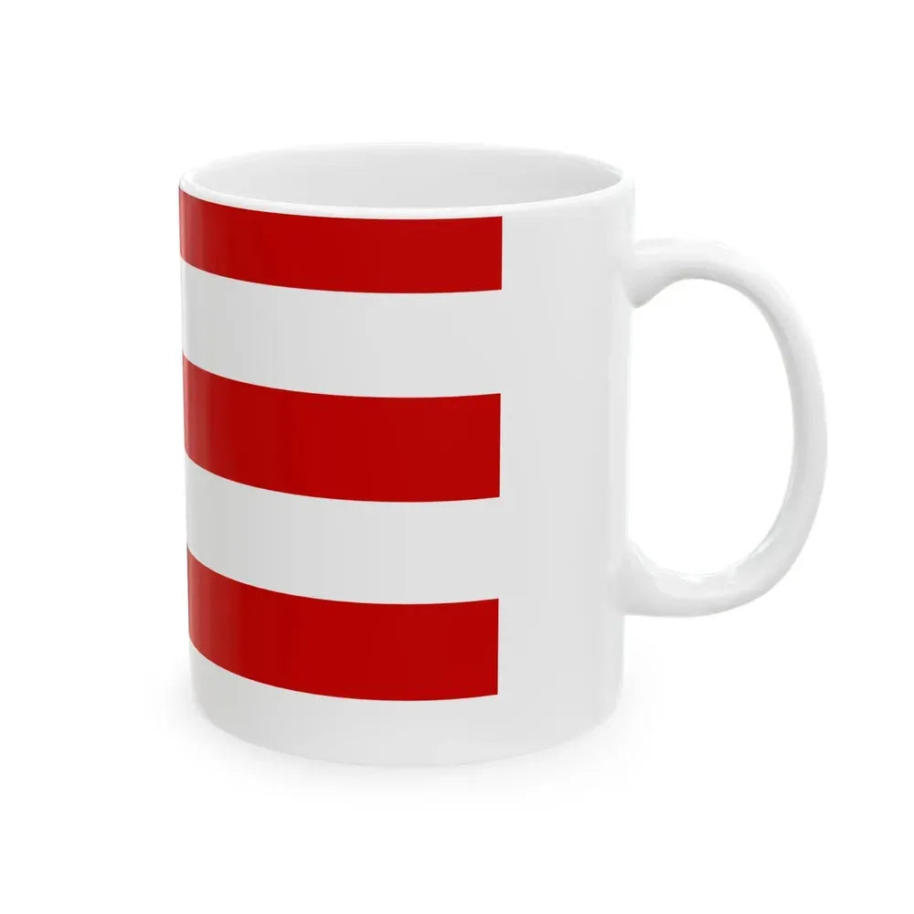 Flag of Cremona (Italy) White Coffee Mug - Go Mug Yourself