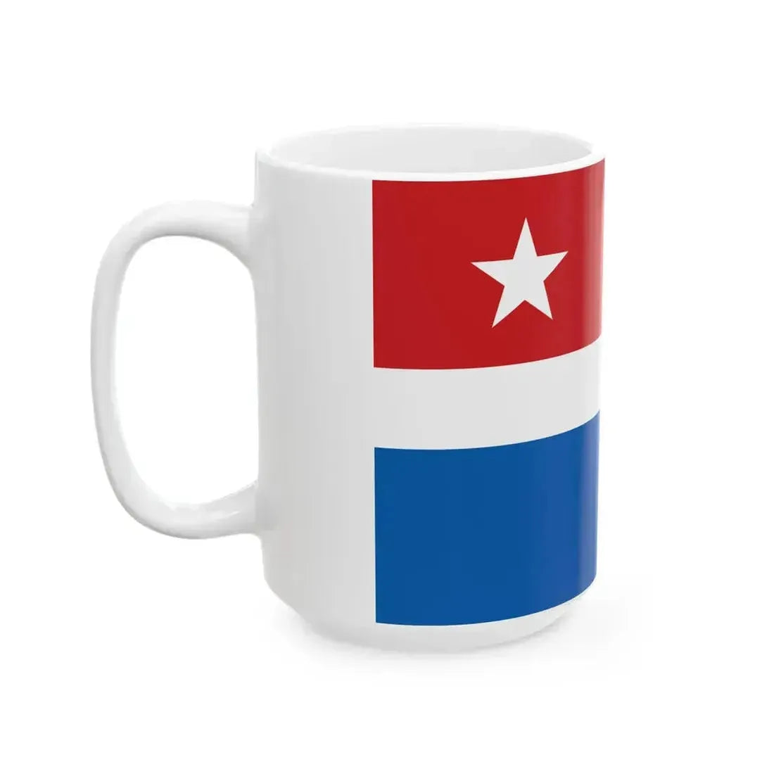 Flag of Cretan State (Greece) White Coffee Mug - Go Mug Yourself
