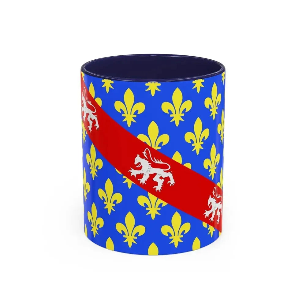 Flag of Creuse France - Accent Coffee Mug 11oz Navy - Go Mug Yourself