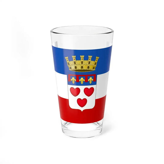 Flag of Crevalcore (Italy) Pint Glass 16oz 16oz - Go Mug Yourself