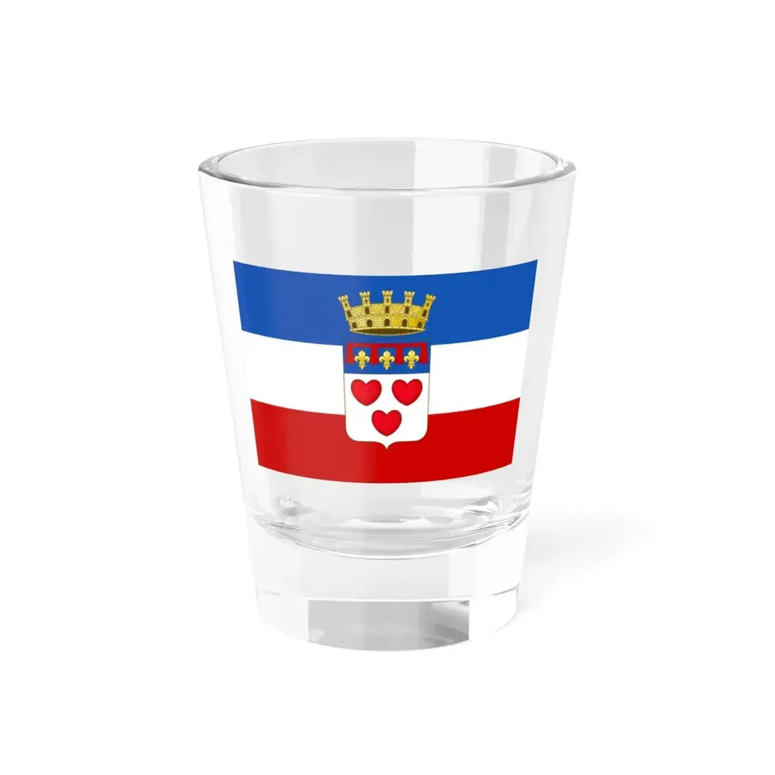 Flag of Crevalcore (Italy) Shot Glass 1.5oz 1.5oz - Go Mug Yourself