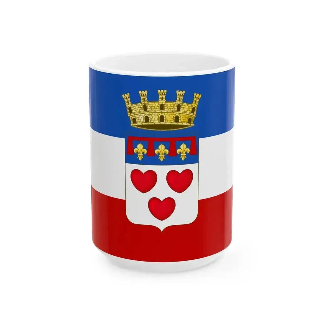 Flag of Crevalcore (Italy) White Coffee Mug 15oz - Go Mug Yourself