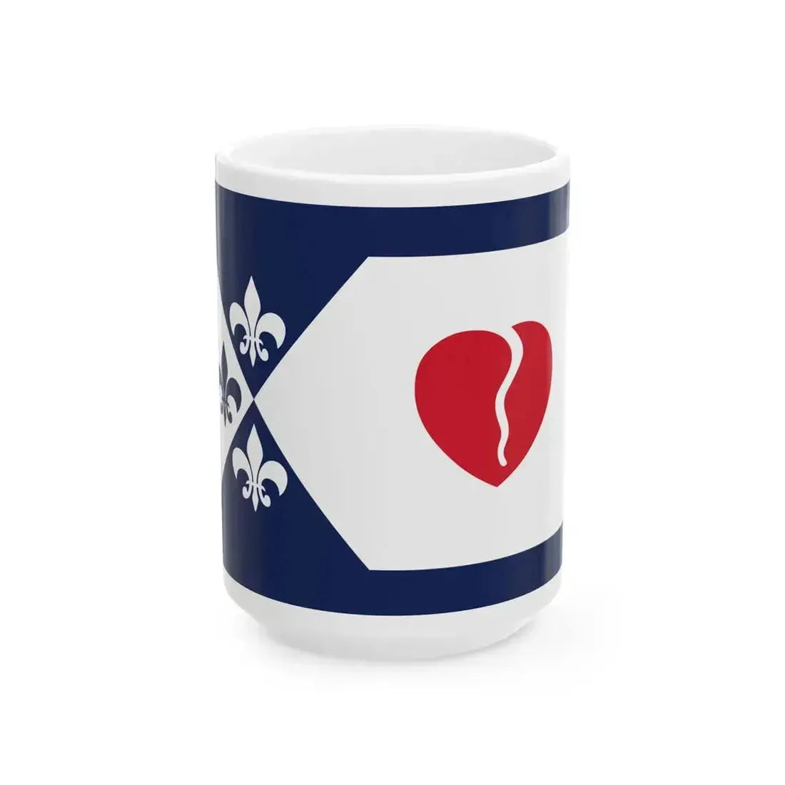 Flag of Creve Coeur Missouri (United States) White Coffee Mug 15oz - Go Mug Yourself