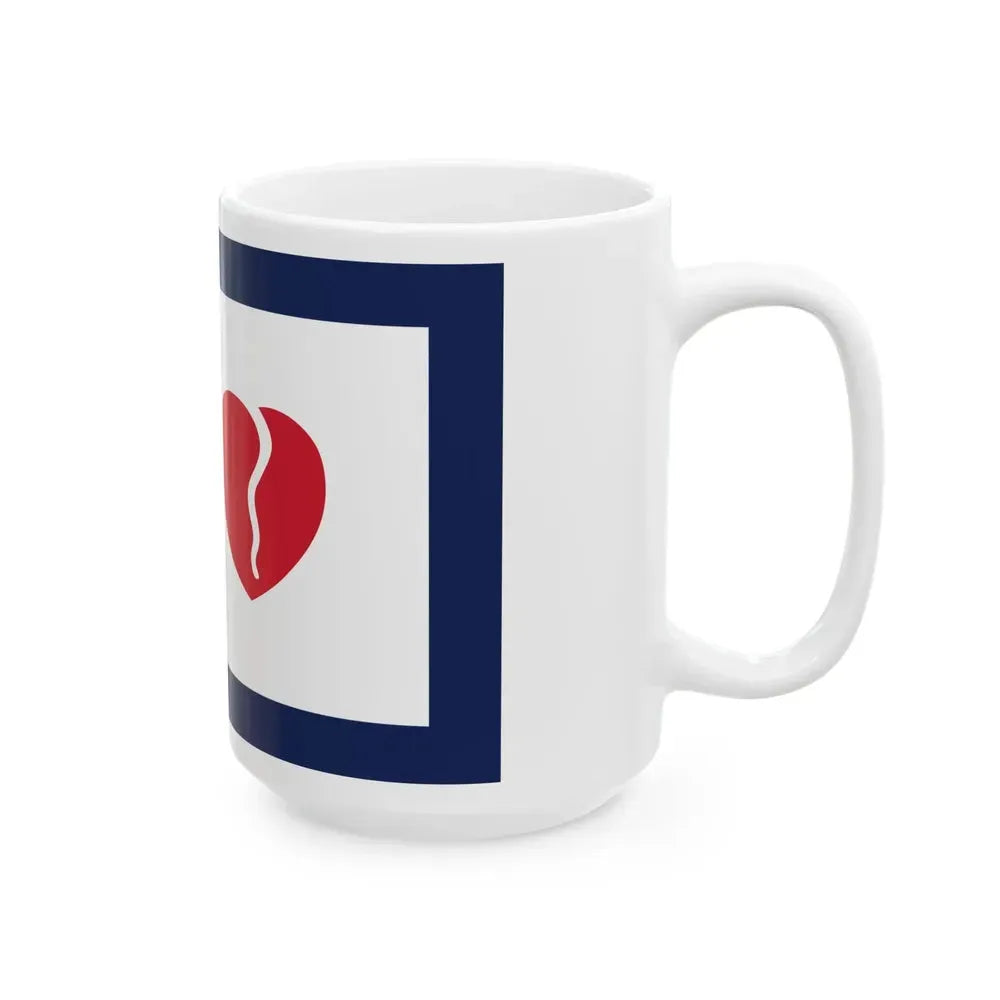 Flag of Creve Coeur Missouri (United States) White Coffee Mug - Go Mug Yourself