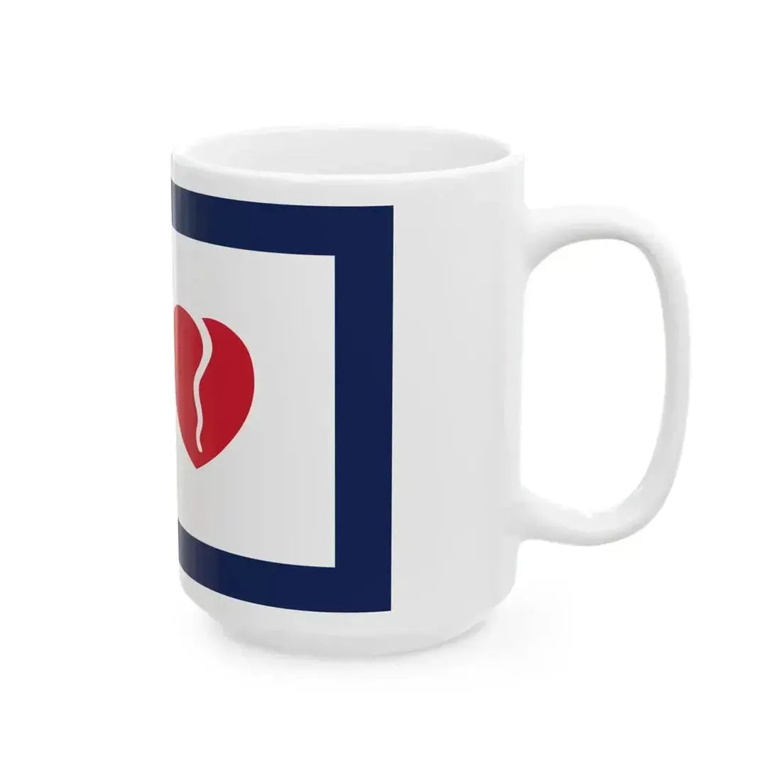 Flag of Creve Coeur Missouri (United States) White Coffee Mug - Go Mug Yourself