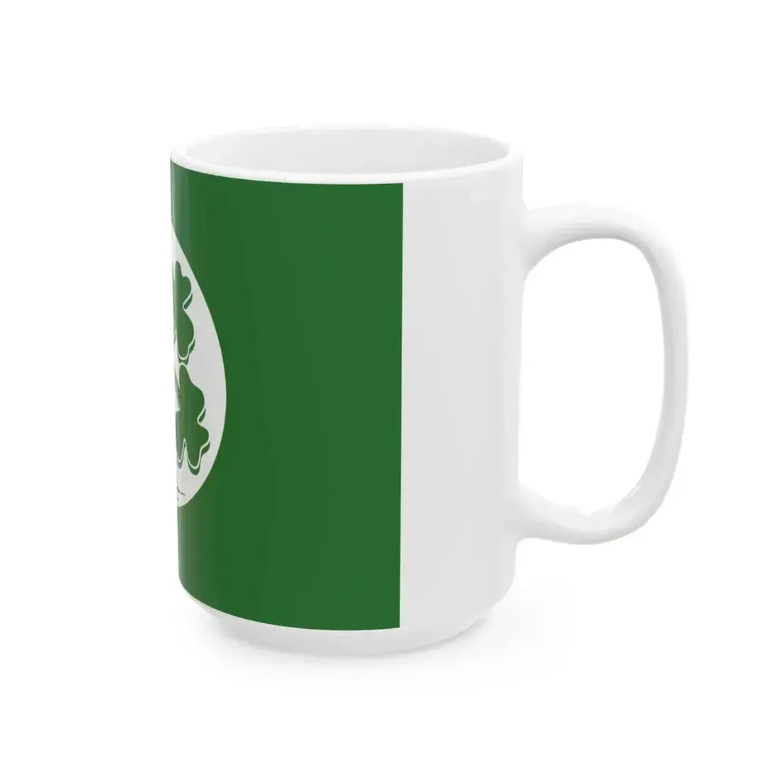 Flag of Cricket Ireland (Ireland) White Coffee Mug - Go Mug Yourself