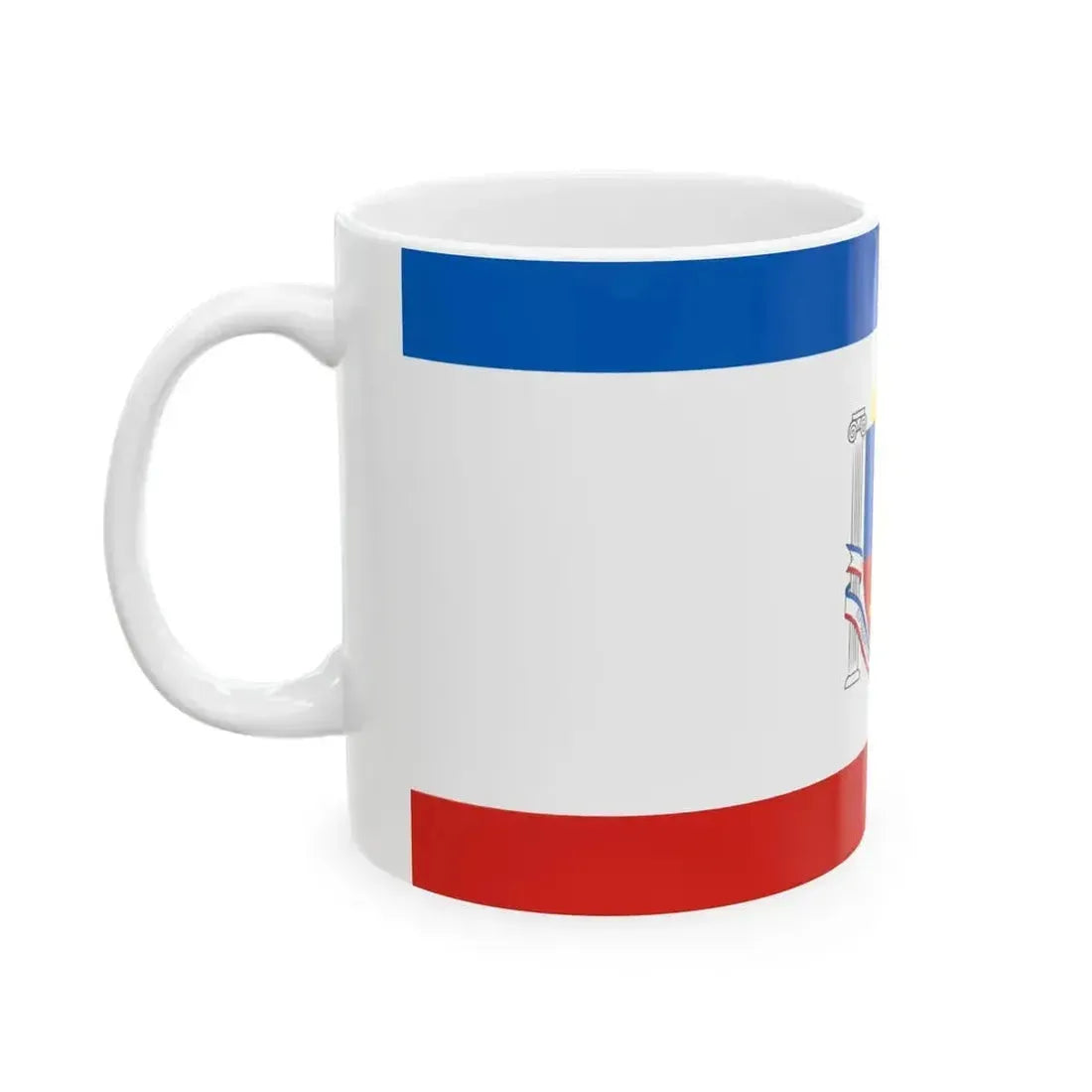 Flag of Crimea design (Russia) White Coffee Mug - Go Mug Yourself