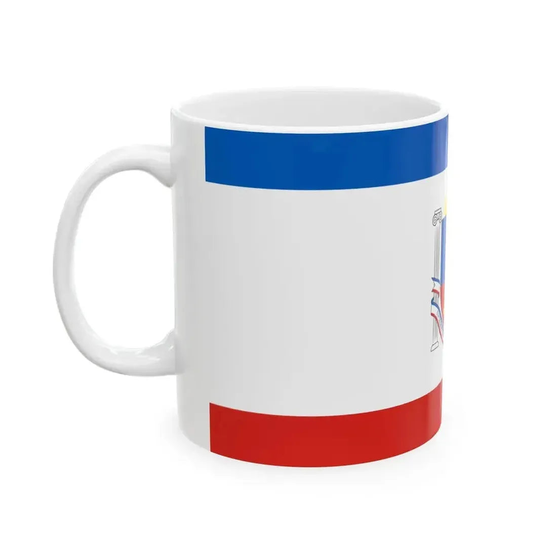 Flag of Crimea design (Russia) White Coffee Mug - Go Mug Yourself