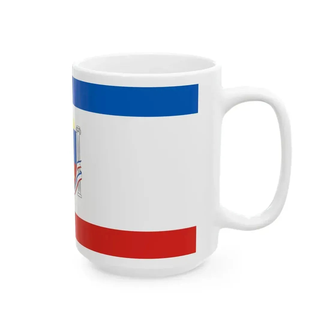 Flag of Crimea design (Russia) White Coffee Mug - Go Mug Yourself