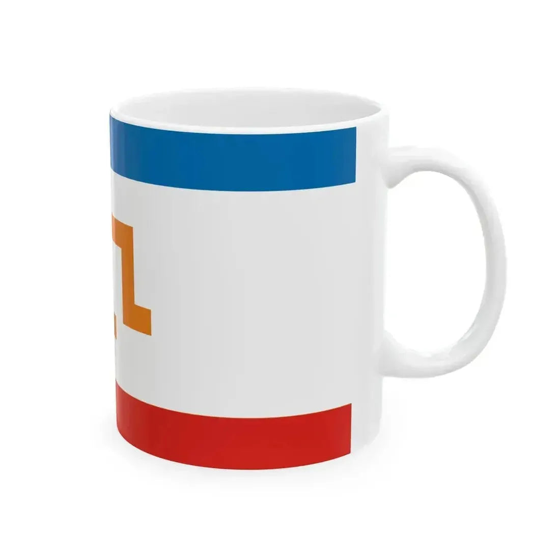 Flag of Crimea with Crimean Tatar tamga (Russia) White Coffee Mug - Go Mug Yourself