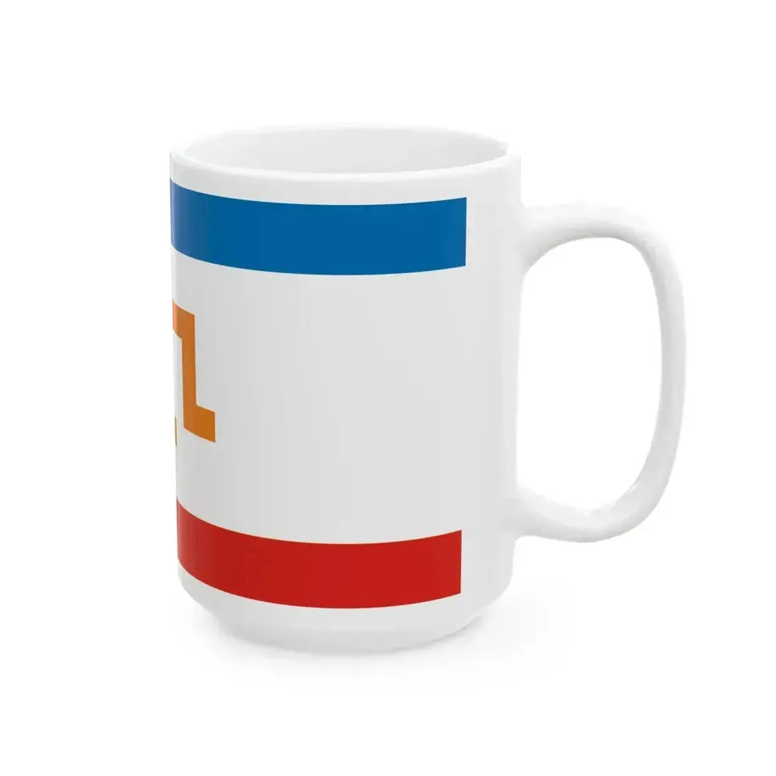Flag of Crimea with Crimean Tatar tamga (Russia) White Coffee Mug - Go Mug Yourself