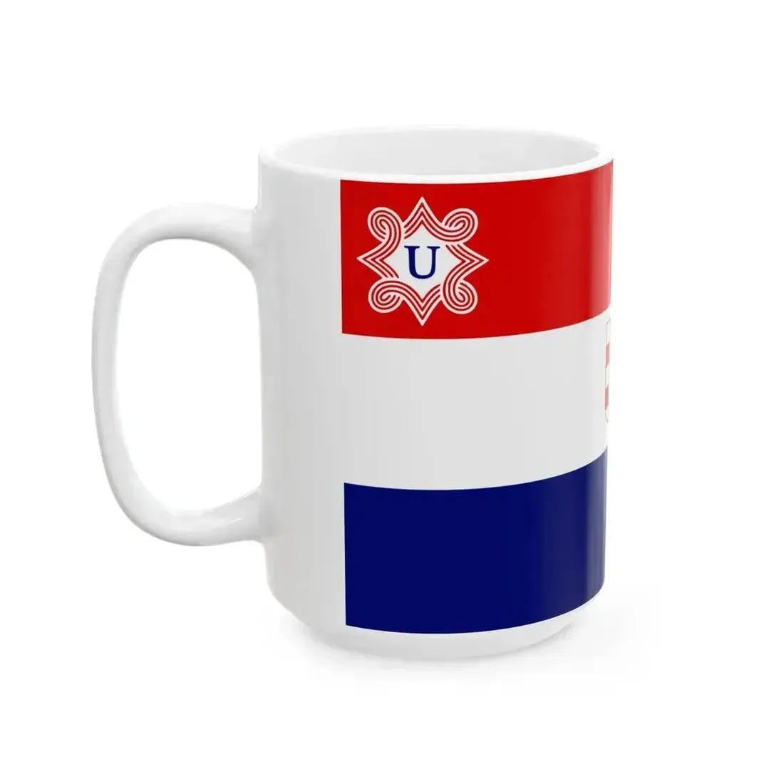 Flag of Croatia 1941-1945 3-5 (Croatia) White Coffee Mug - Go Mug Yourself