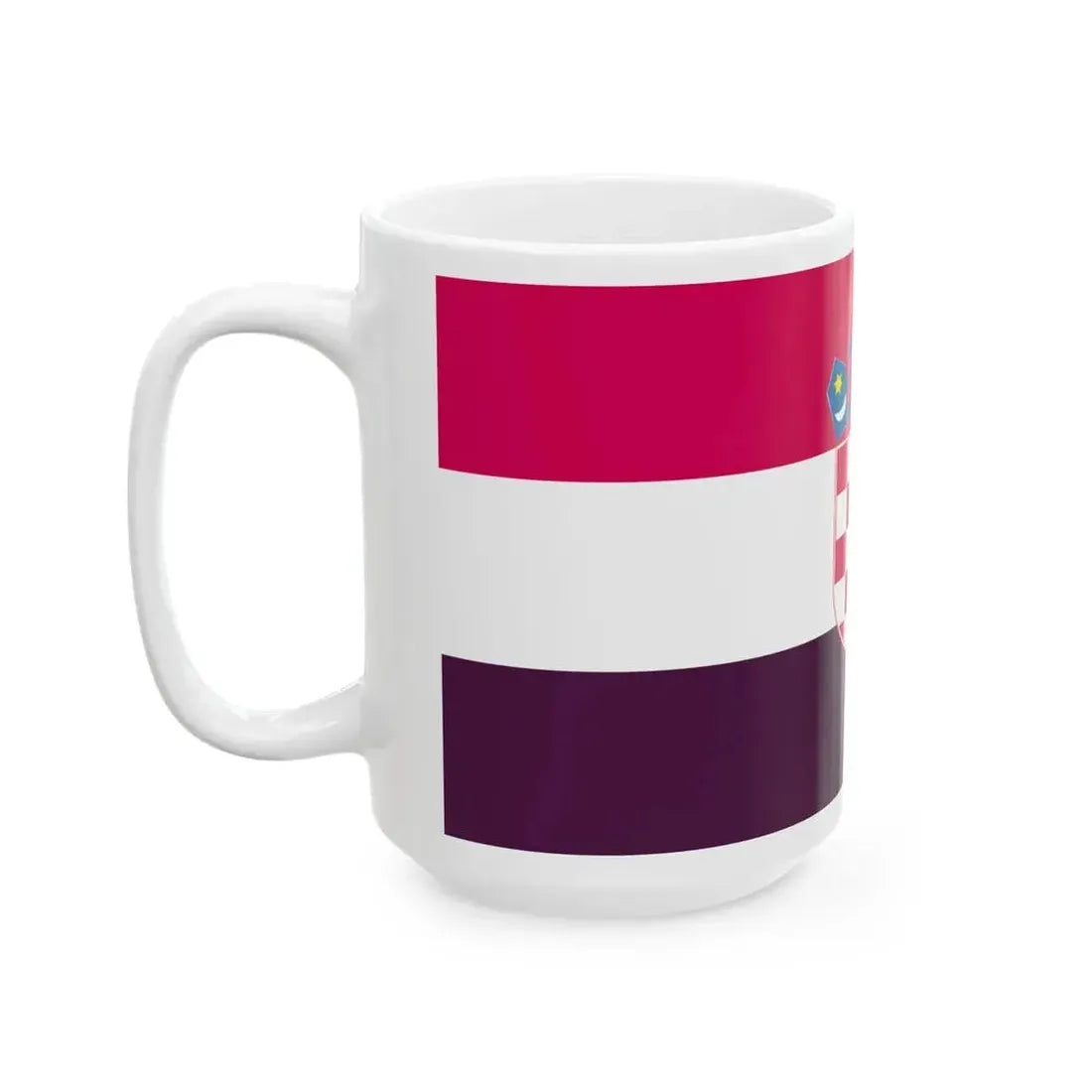 Flag of Croatia 1993 (Croatia) White Coffee Mug - Go Mug Yourself
