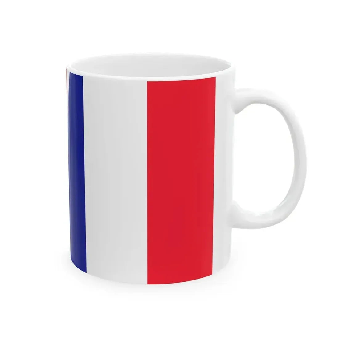 Flag of Croatia and France (Croatia) White Coffee Mug - Go Mug Yourself