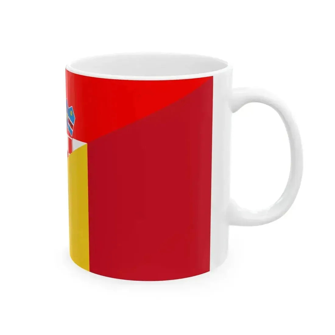 Flag of Croatia and Romania (Croatia) White Coffee Mug - Go Mug Yourself