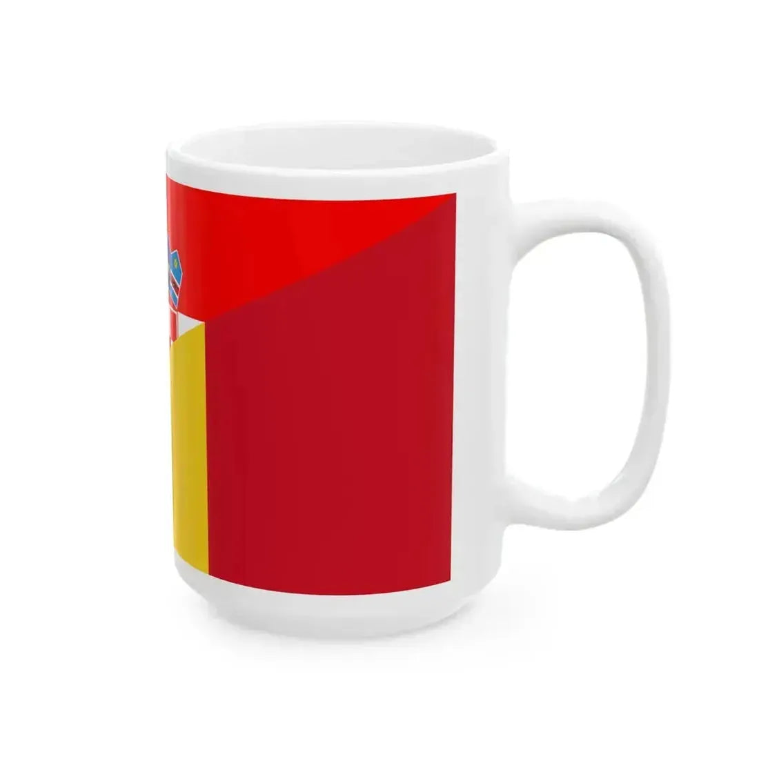 Flag of Croatia and Romania (Croatia) White Coffee Mug - Go Mug Yourself
