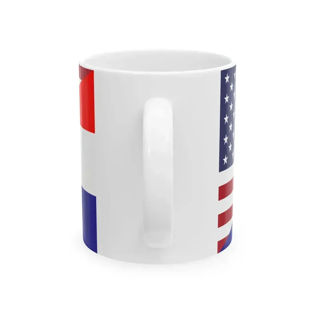 Flag of Croatia and the United States (Croatia) White Coffee Mug - Go Mug Yourself