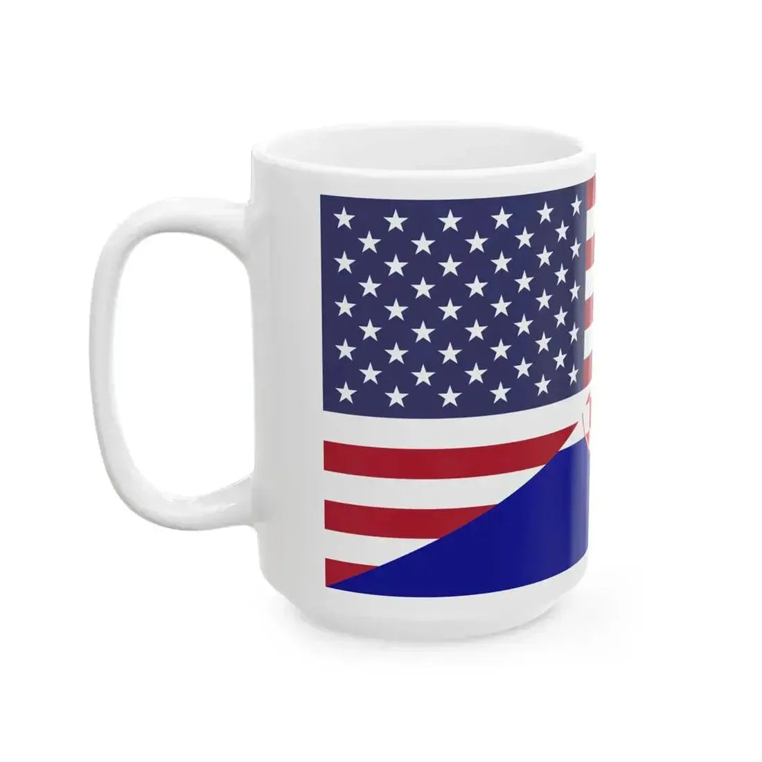Flag of Croatia and the United States (Croatia) White Coffee Mug - Go Mug Yourself