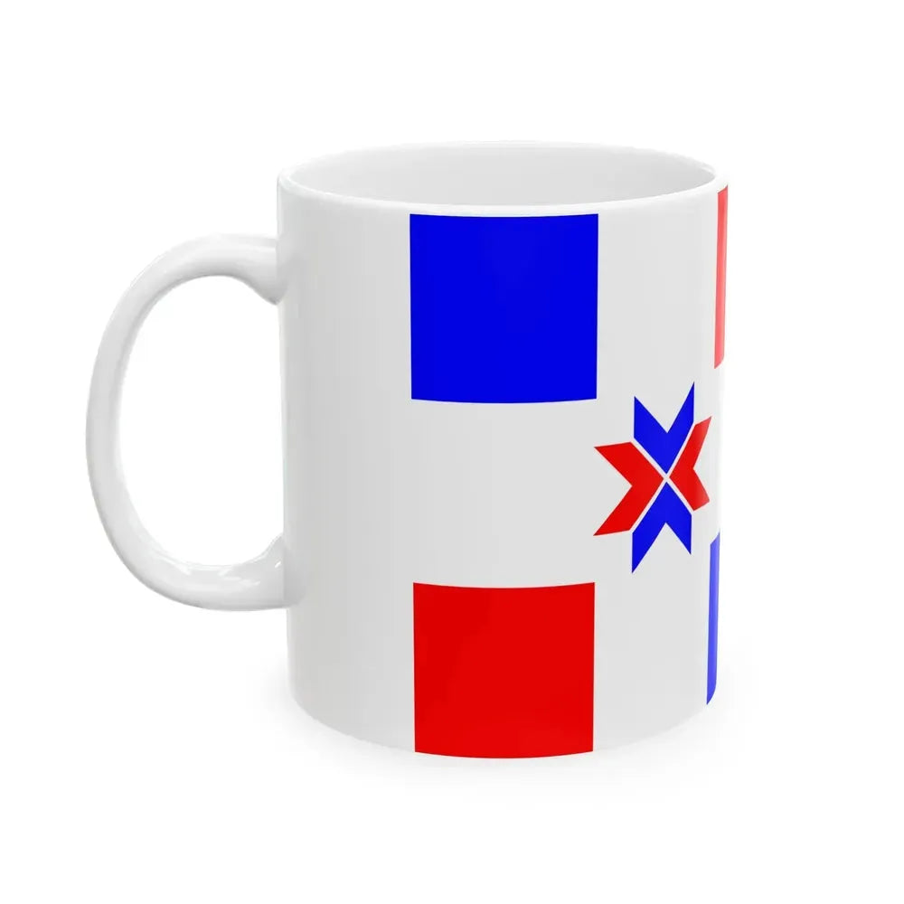Flag of Crossville Tennessee textless (United States) White Coffee Mug - Go Mug Yourself